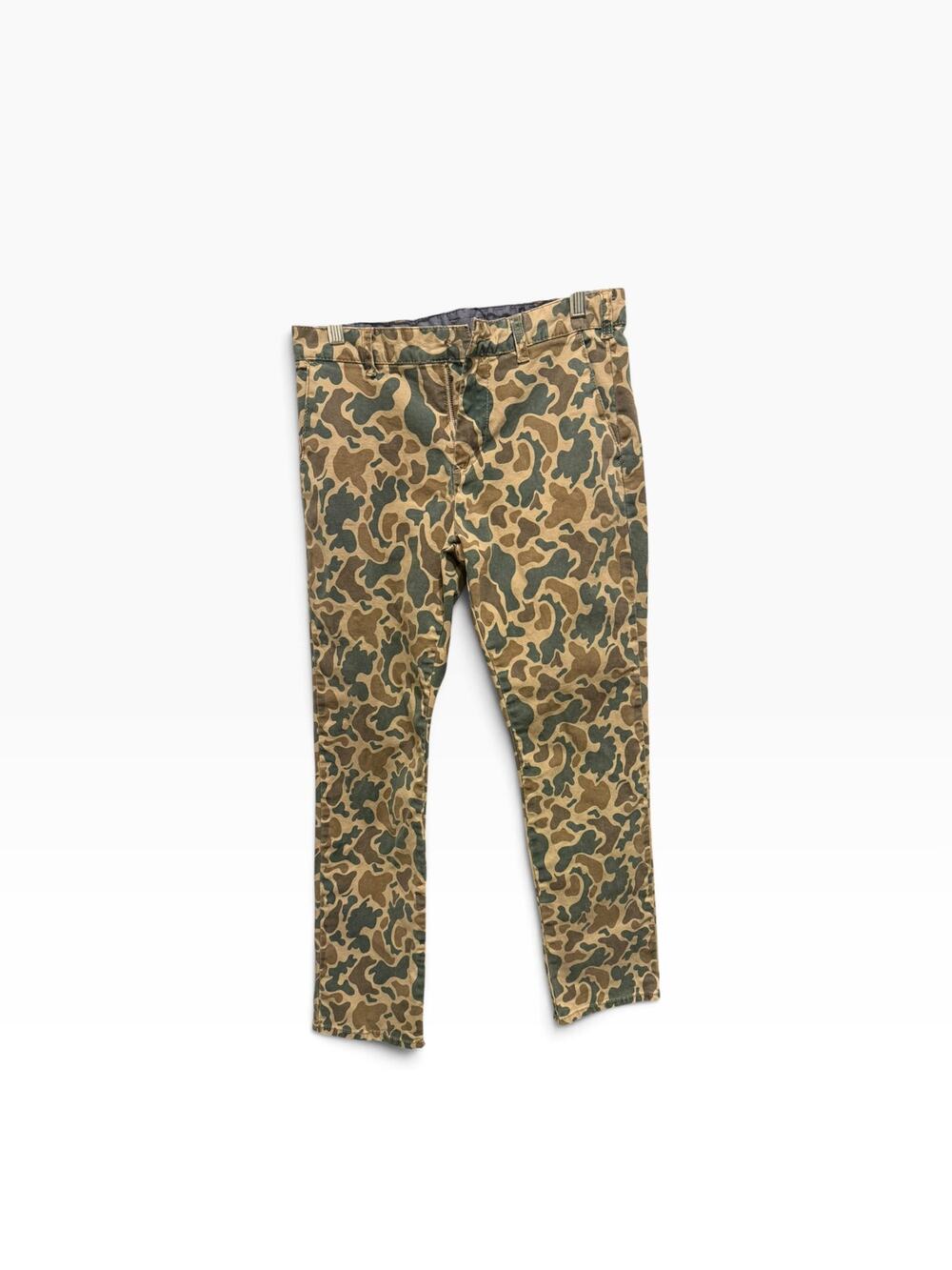 California Republic Camo Cargo Pants 29x30 98% Cotton Utility Trousers Y2K